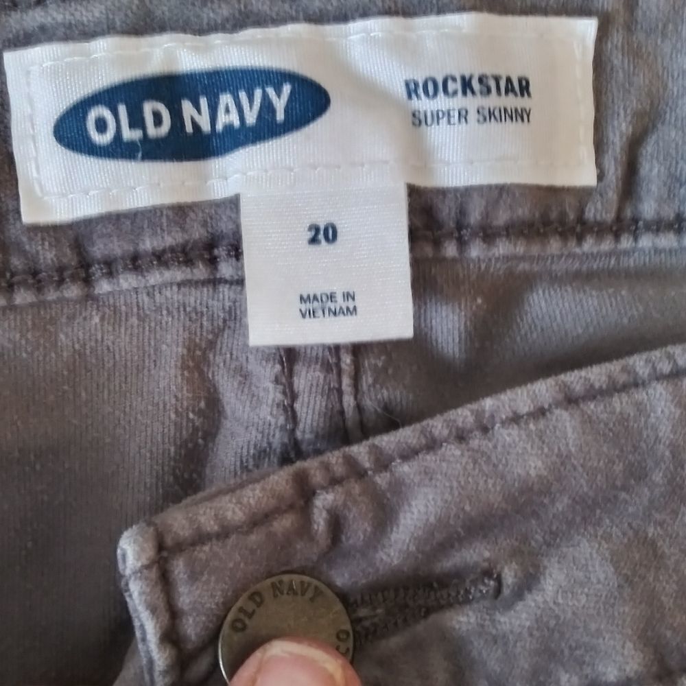 Old Navy Rockstar Velvet Rockstar Super Skinny Sz 20